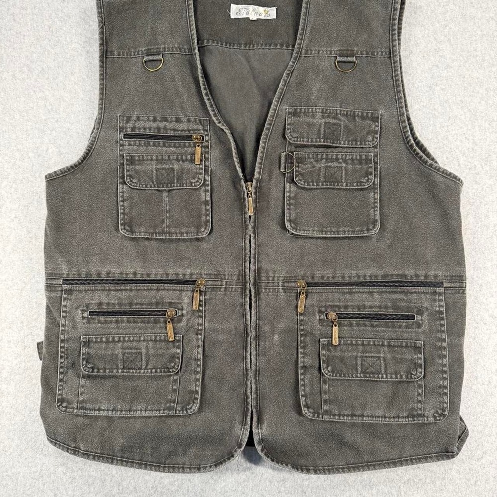 Eidloais Gray Utility Vest Size Large